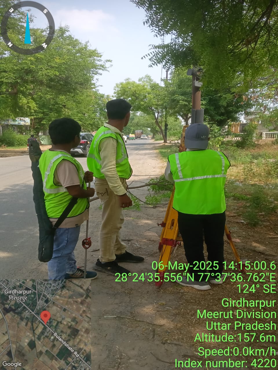 Total Station Survey At Noida Sirsa Village District Gautam Budh Nagar